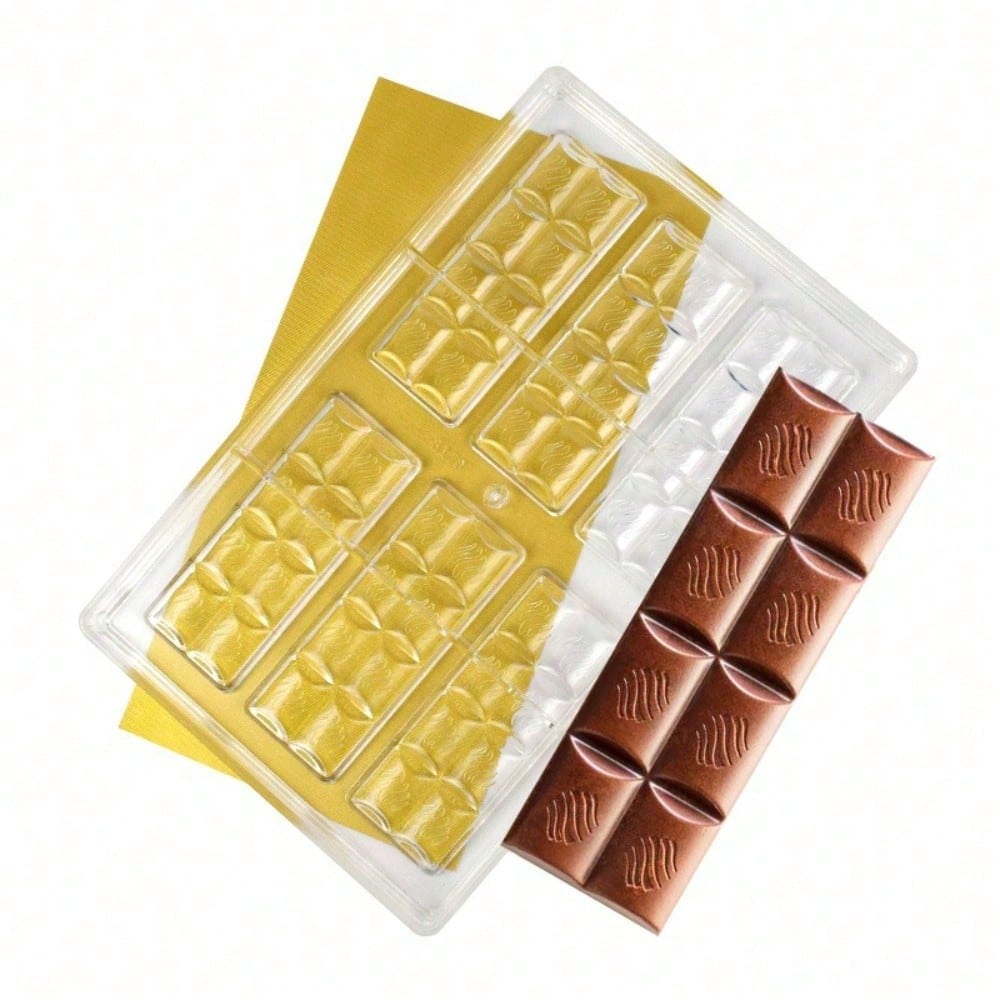 Workshop Tools Uses - Plaid Chocolate Bar Mold, Clear Plastic