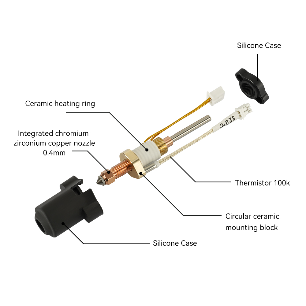 For Creality K1C/K1 Max Hotend - đánh giá và giá Creality Printer K1