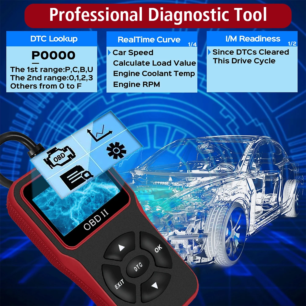 Car Scanner For 12V OBD2 Vehic - đánh giá và giá Workshop Tools English